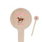 Western Ranch Wooden 4" Food Pick - Round - Closeup