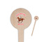 Western Ranch 4" Round Wooden Food Picks - Single Sided (Personalized)