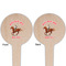Western Ranch Wooden 4" Food Pick - Round - Double Sided - Front & Back