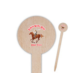 Western Ranch Round Wooden Food Picks (Personalized)