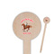 Western Ranch Wooden 6" Food Pick - Round - Closeup