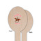 Western Ranch Wooden Food Pick - Oval - Single Sided - Front & Back