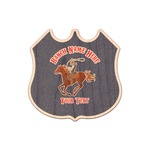 Western Ranch Genuine Maple or Cherry Wood Sticker (Personalized)