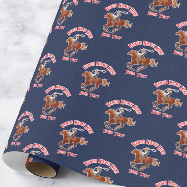 Custom Western Ranch Wrapping Paper Roll - Large (Personalized)