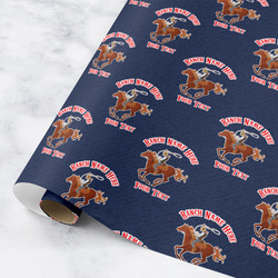 Western Ranch Wrapping Paper Roll - Medium (Personalized)