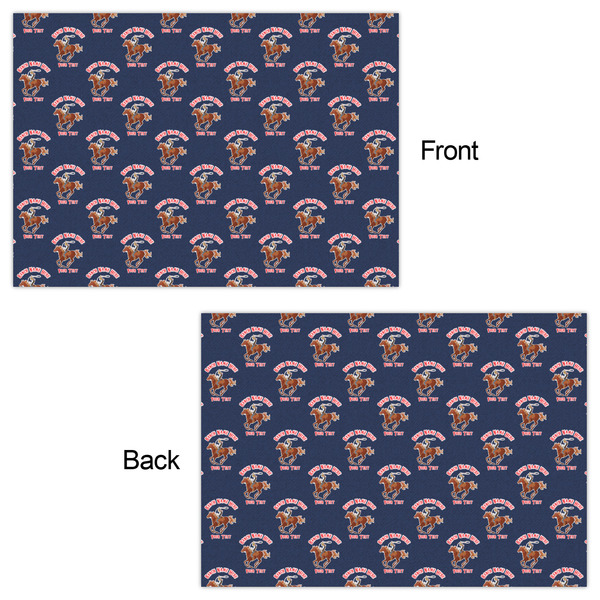 Western Ranch Wrapping Paper Sheet - Double Sided - Front & Back