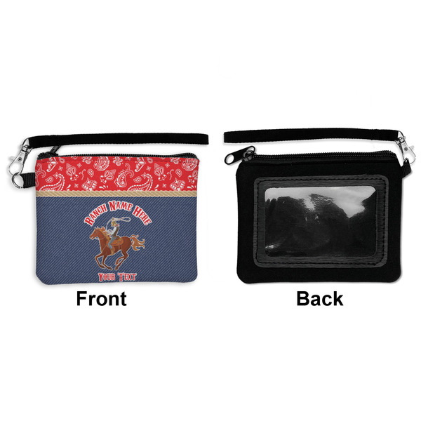 Western Ranch Wristlet ID Cases - Front & Back
