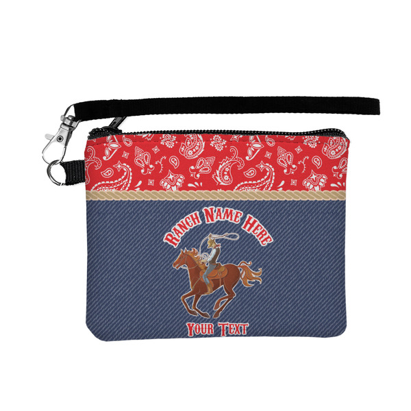 Custom Western Ranch Wristlet ID Case w/ Name or Text