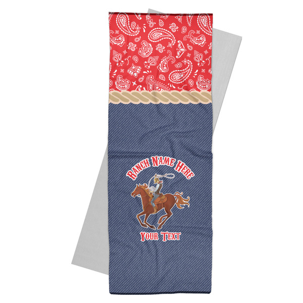 Custom Western Ranch Yoga Mat Towel (Personalized)