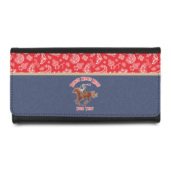Custom Western Ranch Leatherette Ladies Wallet (Personalized)