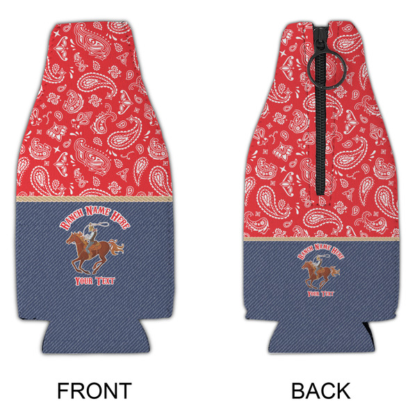 Western Ranch Zipper Bottle Cooler - APPROVAL