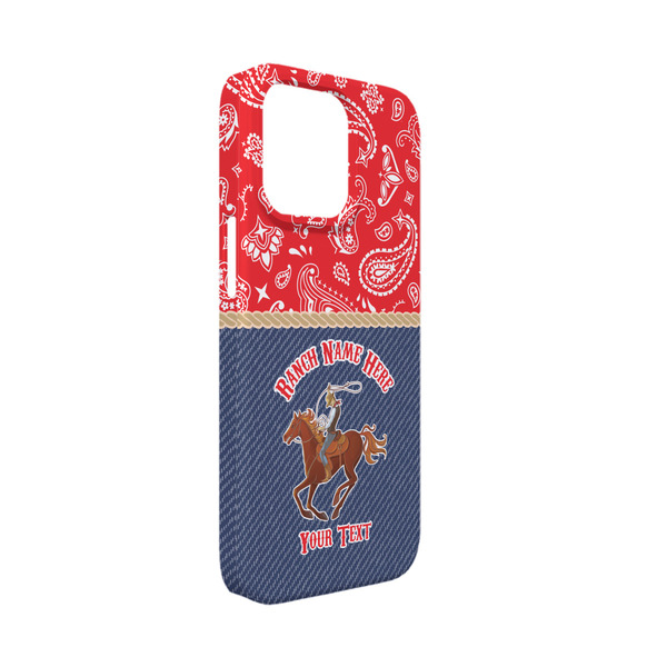 Custom Western Ranch iPhone Case - Plastic - iPhone 13 Mini (Personalized)