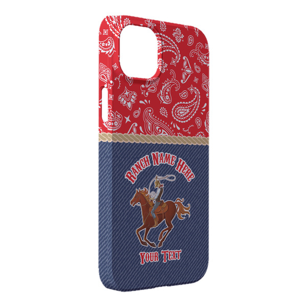 Custom Western Ranch iPhone Case - Plastic - iPhone 14 Plus (Personalized)