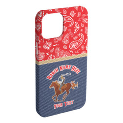 Western Ranch iPhone Case - Plastic - iPhone 15 Plus (Personalized)