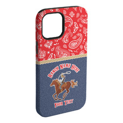 Western Ranch iPhone Case - Rubber Lined - iPhone 15 Plus (Personalized)