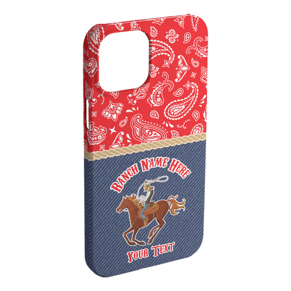 Custom Western Ranch iPhone Case - Plastic - iPhone 15 Pro Max (Personalized)