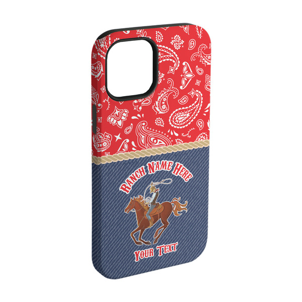Custom Western Ranch iPhone Case - Rubber Lined - iPhone 15 Pro (Personalized)