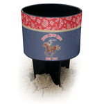 Western Ranch Black Beach Spiker Drink Holder (Personalized)