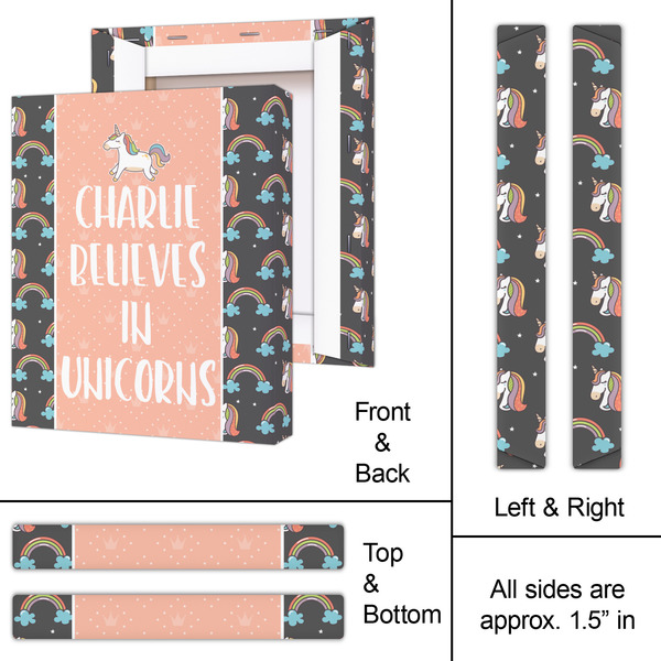 Unicorns 11x14 - Canvas Print - Approval