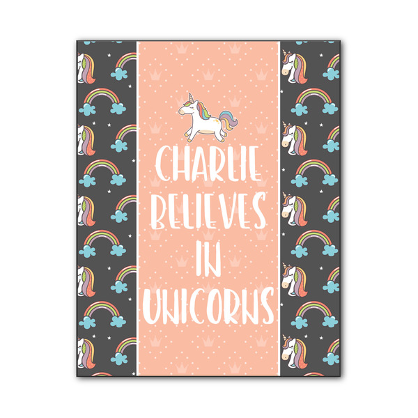 Custom Unicorns Wood Print - 11x14 (Personalized)