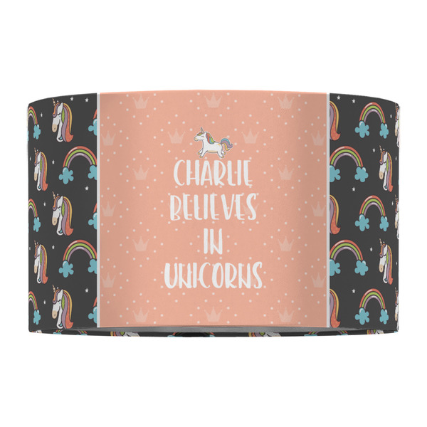 Unicorns 12" Drum Lampshade - FRONT (Fabric)