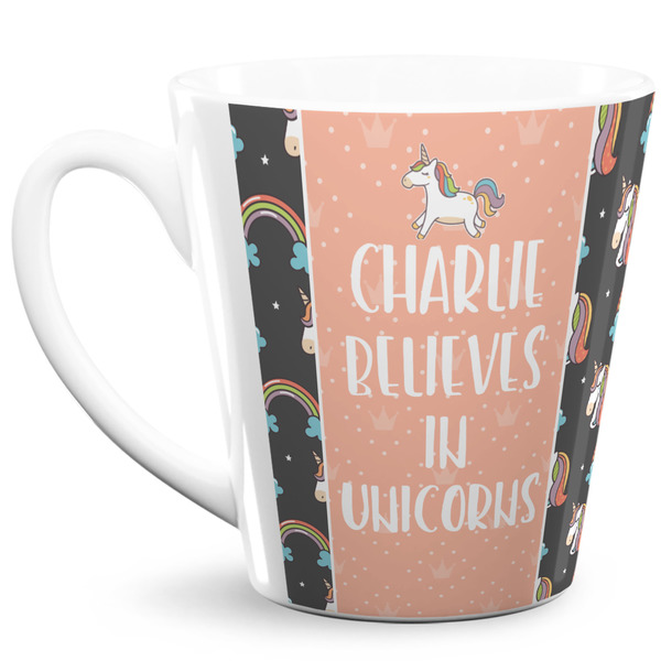 Custom Unicorns 12 Oz Latte Mug (Personalized)