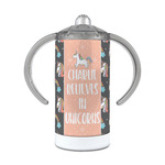 Unicorns 12 oz Stainless Steel Sippy Cup (Personalized)
