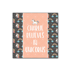 Unicorns Wood Print - 12x12 (Personalized)
