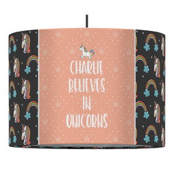 Unicorns Drum Pendant Lamp (Personalized)