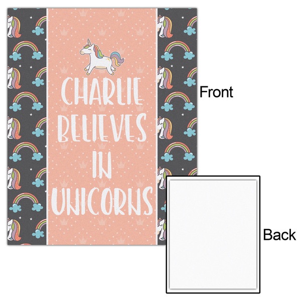 Unicorns 16x20 - Matte Poster - Front & Back