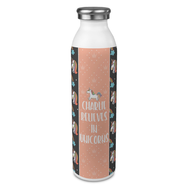 Custom Unicorns 20oz Stainless Steel Water Bottle - Full Print (Personalized)