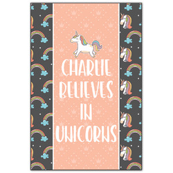 Unicorns Wood Print - 20x30 (Personalized)