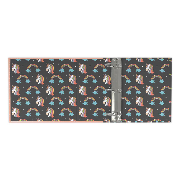Unicorns 3 Ring Binders - Full Wrap - 3" - OPEN INSIDE