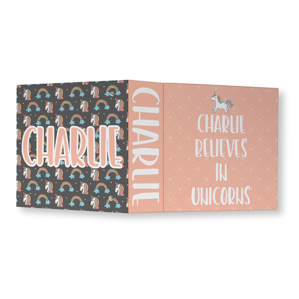 Unicorns 3 Ring Binders - Full Wrap - 3" - OPEN OUTSIDE