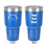 Unicorns 30 oz Stainless Steel Tumbler - Royal Blue - Double-Sided (Personalized)