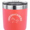 Unicorns 30 oz Stainless Steel Ringneck Tumbler - Coral - CLOSE UP