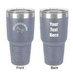 Unicorns 30 oz Stainless Steel Tumbler - Grey - Double-Sided (Personalized)