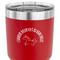 Unicorns 30 oz Stainless Steel Ringneck Tumbler - Red - CLOSE UP