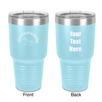 Unicorns 30 oz Stainless Steel Tumbler - Teal - Double-Sided (Personalized)