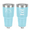 Unicorns 30 oz Stainless Steel Ringneck Tumbler - Teal - Double Sided - Front & Back