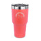 Unicorns 30 oz Stainless Steel Ringneck Tumblers - Coral - FRONT