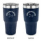 Unicorns 30 oz Stainless Steel Tumbler - Navy - Double Sided (Personalized)