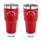 Unicorns 30 oz Stainless Steel Ringneck Tumblers - Red - Double Sided - APPROVAL