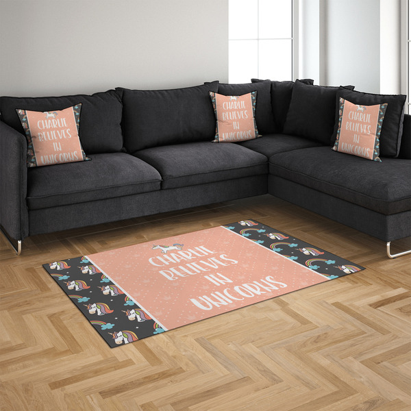 Unicorns 4'x6' Indoor Area Rugs - IN CONTEXT