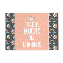 Unicorns 4' x 6' Indoor Area Rug (Personalized)