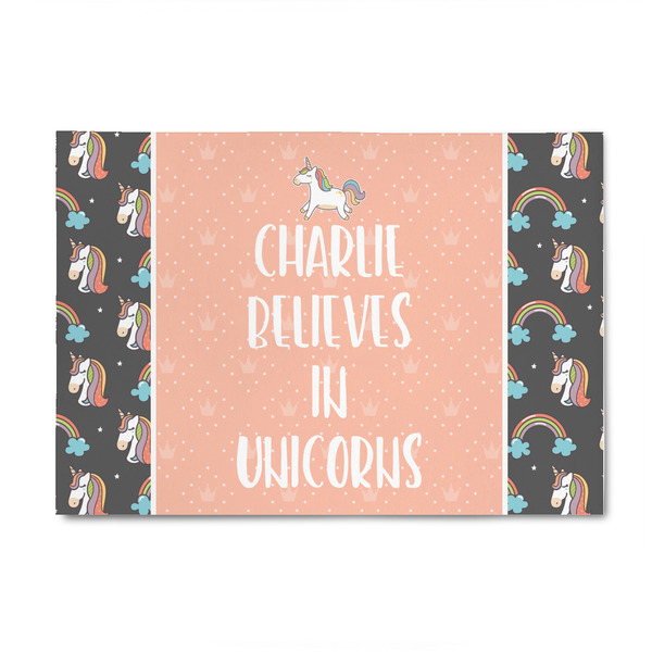 Custom Unicorns 4' x 6' Indoor Area Rug (Personalized)