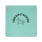 Unicorns 6" x 6" Teal Leatherette Snap Up Tray - APPROVAL