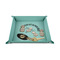 Unicorns 6" x 6" Teal Leatherette Snap Up Tray - STYLED
