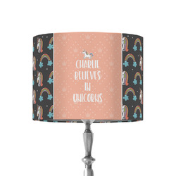 Unicorns 8" Drum Lamp Shade - Fabric (Personalized)