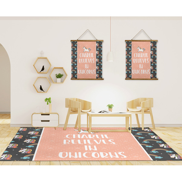 Unicorns 8'x10' Indoor Area Rugs - IN CONTEXT